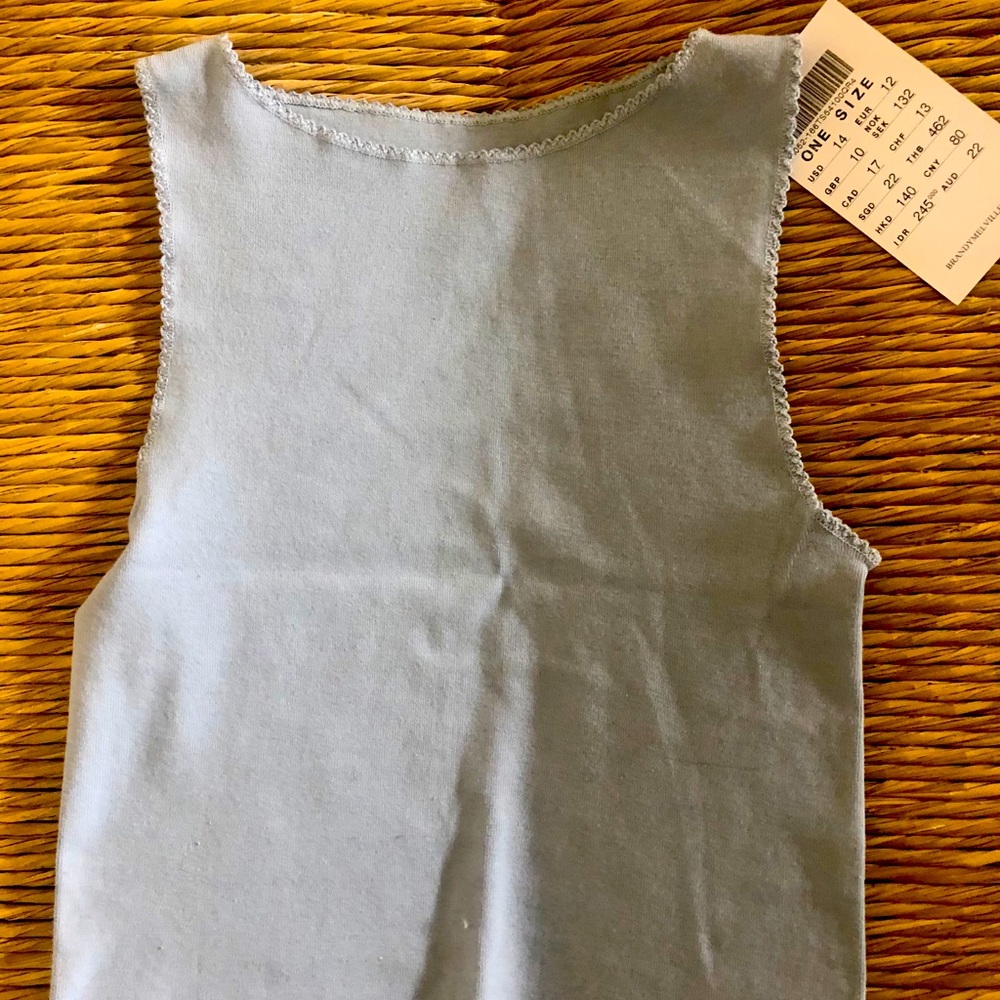 Brandy Melville light blue tank top